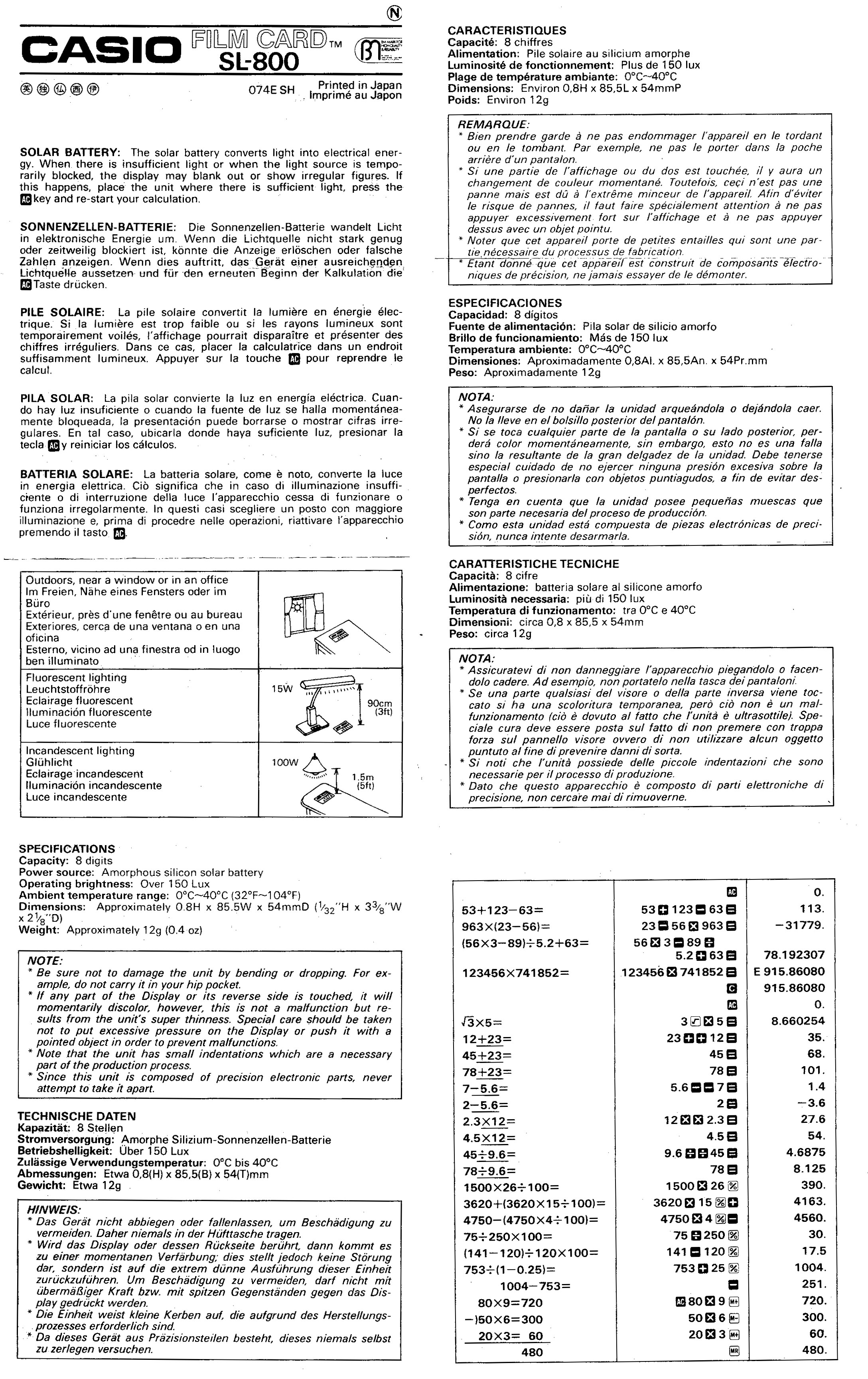 Casio Calculator User Guides