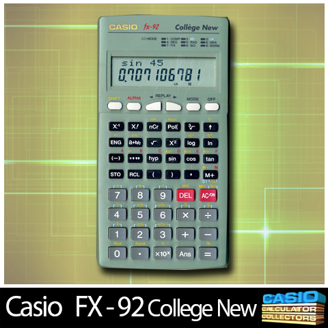 CASIO Calculatrice CASIO fx-92 college II